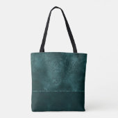 Tote Bag Romance Turquoise de minuit | Dark Satiny Grunge D (Dos)