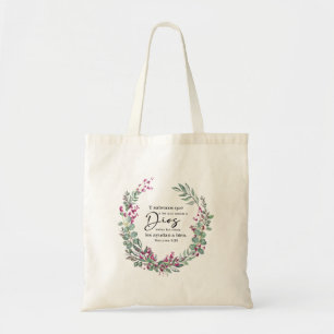 Tote Bag Romanos 8 28, vers de la bible espagnole