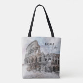 Tote Bag Rome Italie Colisée Voyage Art Vintage (Dos)