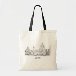 Tote Bag Rome Italie Dôme et Obélisque