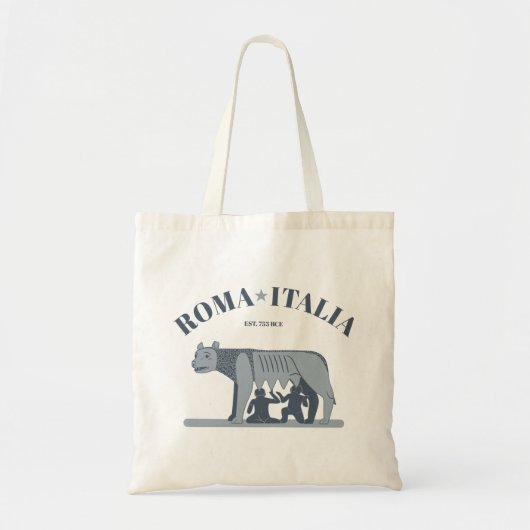 Tote Bag Rome, Italie : Le Loup Capitoline (Devant)