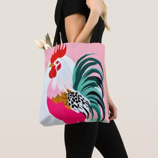 Tote Bag Rooster (De près)