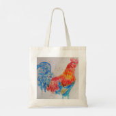 Tote Bag Rooster Aquarelle Costres Chicken Farm (Dos)