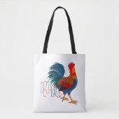 Tote Bag Rooster coloré DeColores Cursillo (Devant)