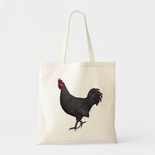 Tote Bag Rooster noir (Devant)