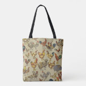 Tote Bag Rooster Poulet de la ferme Pays Animal (Dos)