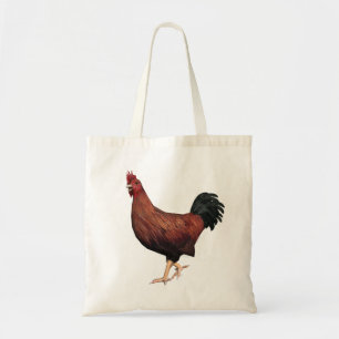 Tote Bag Rooster rouge