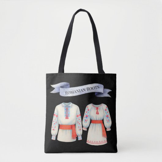 Tote Bag Roots Roumain Costume folklorique Attire tradition (Devant)