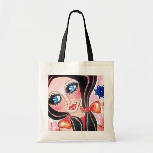 Tote Bag rosa flicka (Devant)