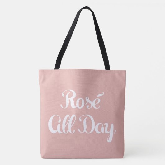 Tote Bag Rosé All Day Pink (Devant)