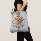 Tote Bag Rose baroque Fourre-tout (De près)