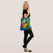Tote Bag Rose, belle peinture d'art (Sur le modèle)