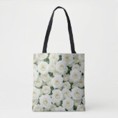 Tote Bag Rose blanche nuptiale (Devant)