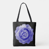 Tote Bag Rose bleu (Dos)