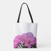 Tote Bag Rose Blue Hydrangeas élégantes fleurs rose violet (Dos)