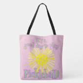 Tote Bag Rose Bonne Journée Pour Jouer Au Pickleball (Dos)