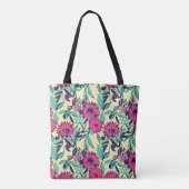 Tote Bag Rose botanique floral (Dos)