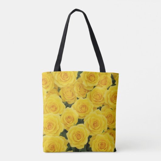 Tote Bag Rose Bright Yellow (Dos)