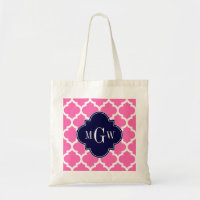 Rose Chaud #2 Wht Marocain #5 Navy 3 Monogramme In