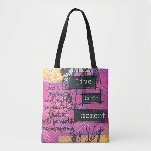 Tote Bag Rose Chaud élégant (Devant)