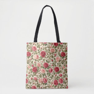 Tote Bag Rose Classique Romantique Art Vigne