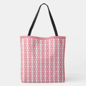 Tote Bag Rose Corail et Blanc (Dos)