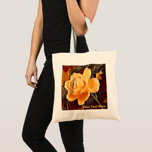 Tote Bag Rose de flamme (Devant (produit))