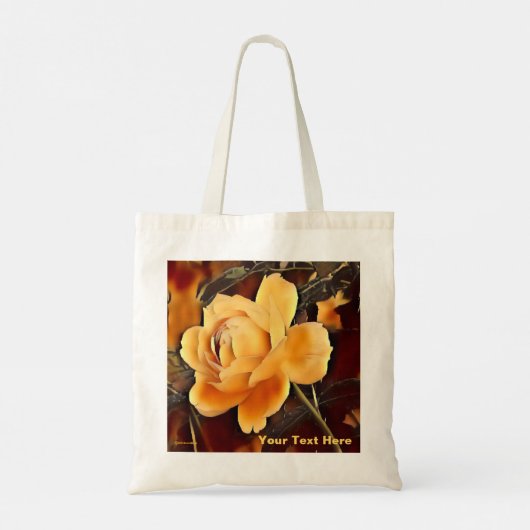 Tote Bag Rose de flamme (Dos)