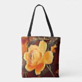 Tote Bag Rose de flamme (Dos)