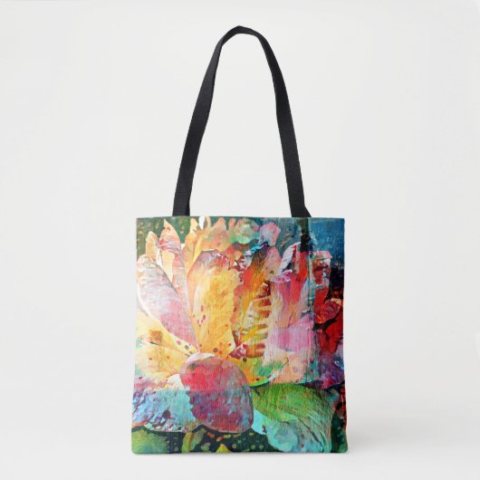 Tote Bag Rose de fleurs (Devant)