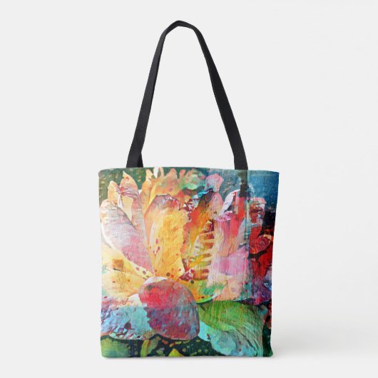 Tote Bag Rose de fleurs (Dos)
