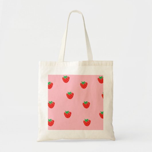 Tote Bag Rose de fraises (Devant)