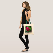 Tote Bag Rose de tigre violet (Devant (modèle))