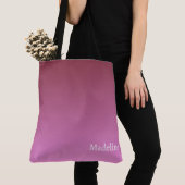 Tote Bag Rose dégradé clair à foncé (De près)