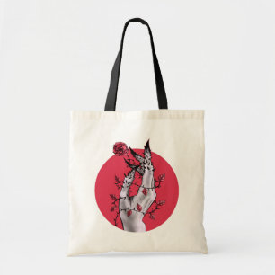 Tote Bag Rose déplaisant Mains Thorns Macabre Rouge