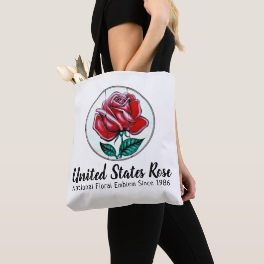 Tote Bag Rose des États-Unis (De près)