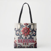 Tote Bag Rose d'hiver personnel : (Devant)