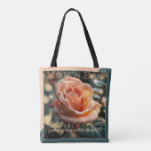 Tote Bag Rose Drôle Chocolat Maman (Dos)