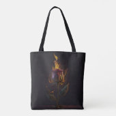 Tote Bag rose en feu (Dos)