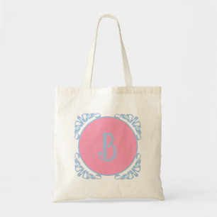 Tote Bag Rose et bleu personnalisés