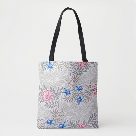 Tote Bag Rose et Larkspur, William Morris (Devant)