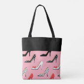 Tote Bag Rose et noir de diva de Homeschooling (Dos)