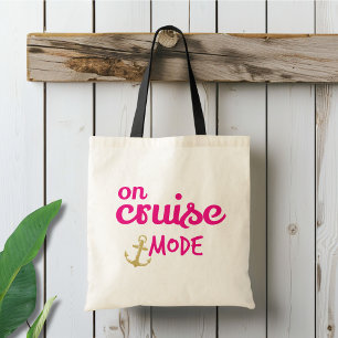 Tote Bag Rose et or en mode croisière tous les jours