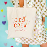 Tote Bag Rose et rouge I Do Crew Croquis Bachelorette Party<br><div class="desc">Bienvenue à votre I Do Crew avec des sacs fourre-tout de fête bachelorette correspondants. Avec bague en diamant rose et rouge,  étoiles et dessins dessinés à la main du coeur avec espace pour la personnaliser avec vos noms de demoiselles d'honneur.</div>