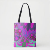Tote Bag Rose et Turquoise (Devant)