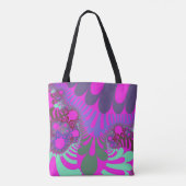 Tote Bag Rose et Turquoise (Dos)