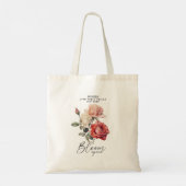 Tote Bag Rose fleurissent à nouveau Positivité Romantique F (Dos)