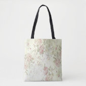 Tote Bag Rose Florale Rose Shabby Chic (Devant)