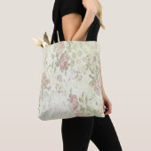 Tote Bag Rose Florale Rose Shabby Chic (De près)