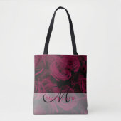 Tote Bag Rose foncé magenta rouge bordeaux (Devant)